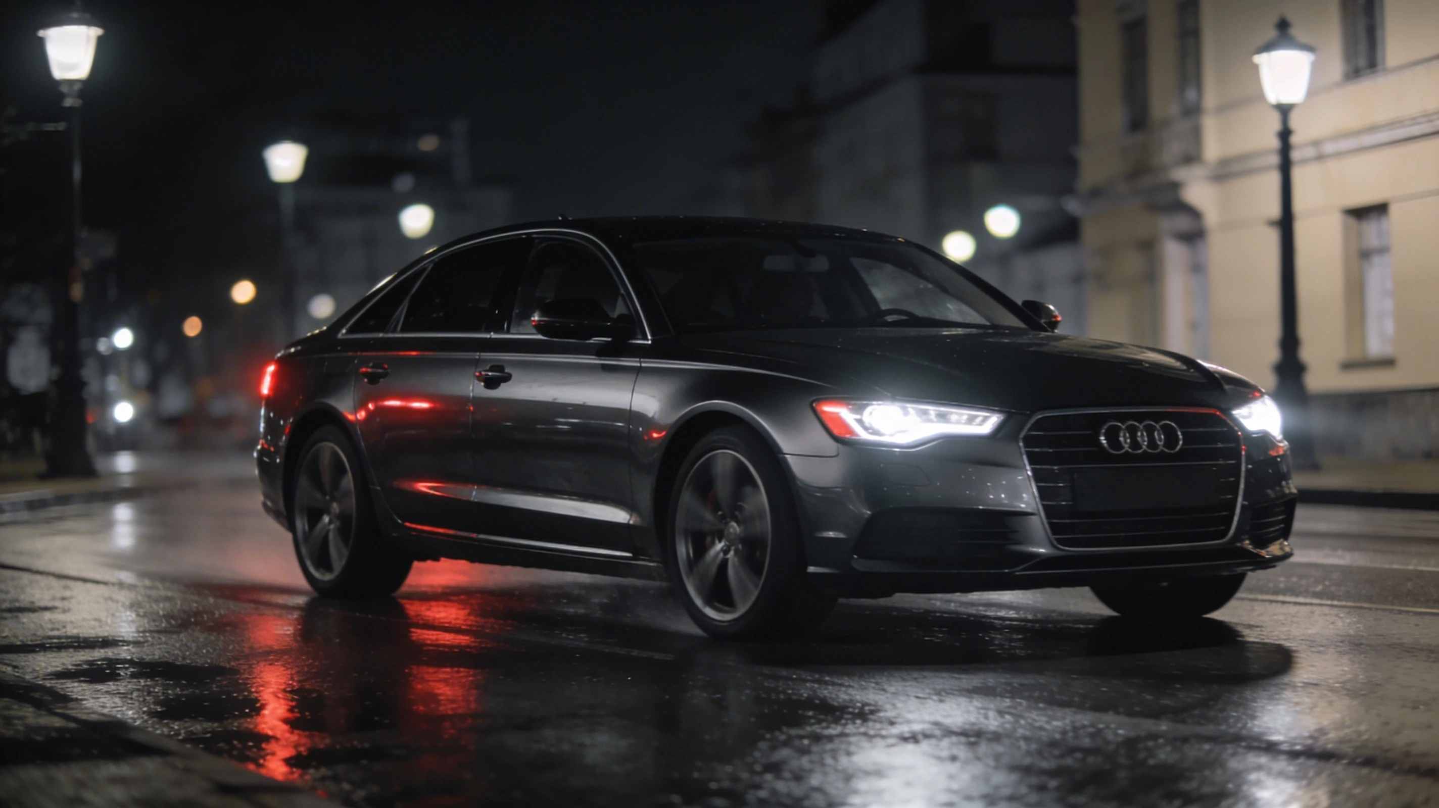 Alt: Автомобиль в городских пробках как пример тяжёлых условий для моторного масла